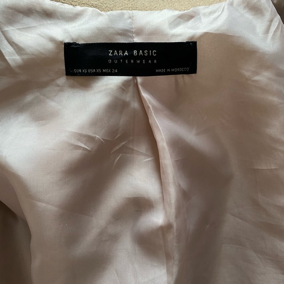 SOLD Camel Peacoat Zara - Picture 3 of 4